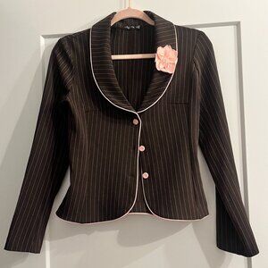 Ruby Rox blazer with flower detail